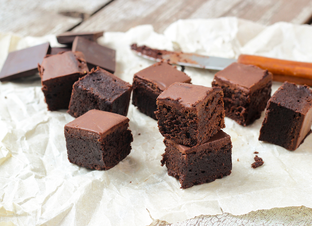 Vegan chocolate brownie